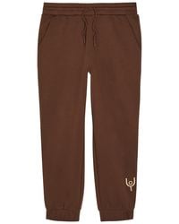 Now You Live - Magna Logo-Embroidered Cotton-Blend Sweatpants - Lyst