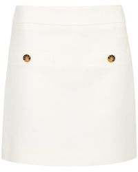 Veronica Beard - Emar Stretch-Cotton Mini Skirt - Lyst