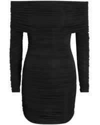 Ronny Kobo - Kya Off-The-Shoulder Stretch-Mesh Mini Dress - Lyst