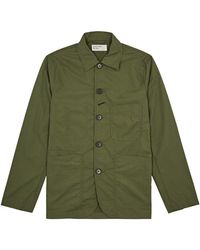 Universal Works - Bakers Brushed Twill Overshirt - Lyst