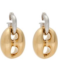 Rabanne - Two-Tone Drop Earrings - Lyst