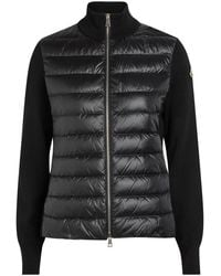 Moncler - Padded Wool And Nylon Jacket - Lyst
