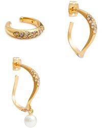 Joanna Laura Constantine - Embellished 18kt -plated Earrings - Lyst