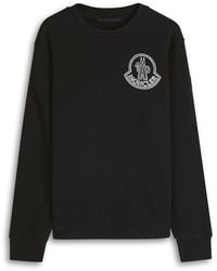 Moncler - New Badge Logo-Print Cotton Sweatshirt - Lyst