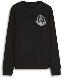 Moncler - New Badge Logo-Print Cotton Sweatshirt - Lyst