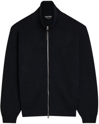 Tom Ford - High-Neck Wool-Blend Jacket - Lyst