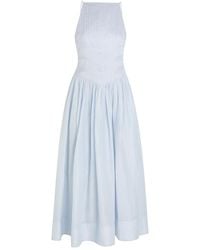 Aje. - Helene Pleated Ramie Maxi Dress - Lyst