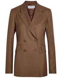 Gabriela Hearst - Angela Double-Breasted Wool And Silk-Blend Blazer - Lyst