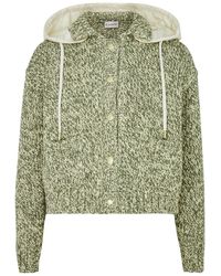 Moncler - Hooded Cotton-Blend Cardigan - Lyst