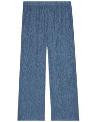 Eileen Fisher - Crinkled Wide-Leg Woven Trousers - Lyst