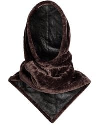 Nour Hammour - Shearling Head Scarf - Lyst