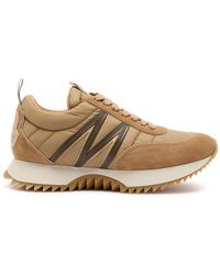 Moncler - Pacey Panelled Suede Sneakers - Lyst
