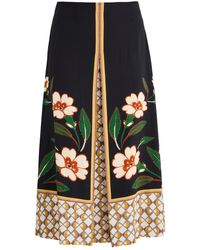 La DoubleJ - Santa Monica Printed Midi Skirt - Lyst