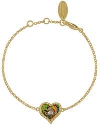 Vivienne Westwood - Petra Heart Crystal-Embellished Bracelet - Lyst