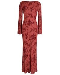 Reformation - Esra Floral Chiffon Maxi Dress - Lyst