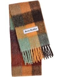 Acne Studios - Vally Checked Wool-Blend Scarf - Lyst