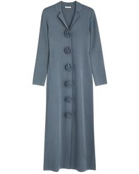 By Malene Birger - Rosie Floral-Appliquéd Knitted Maxi Dress - Lyst