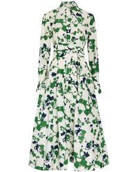 Patrick Mcdowell - Sono Printed Cotton And Silk-Blend Midi Shirt Dress - Lyst
