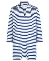 Polo Ralph Lauren - Striped Cotton Mini Tunic Dress - Lyst