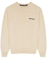 Palm Angels - Logo-embroidered Cotton Jumper - Lyst