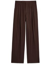 Vince - Pleated Wide-Leg Woven Trousers - Lyst