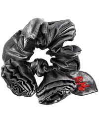 Damson Madder - Double Rose Cotton Scrunchie - Lyst