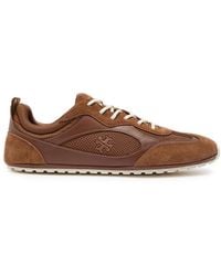 Tory Burch - Field Panelled Suede Sneakers - Lyst