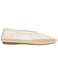 STAUD - Alba Woven Ballet Flats - Lyst