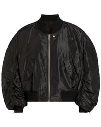 Rick Owens - Secchia Silk Bomber Jacket - Lyst
