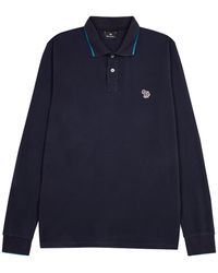 PS by Paul Smith - Logo Piqué Cotton Polo Shirt - Lyst