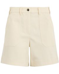 Moncler - Stretch-Cotton Twill Shorts - Lyst