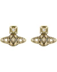 Vivienne Westwood - Rachelle Bas Relief Crystal-Embellished Stud Earrings - Lyst
