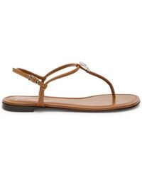 Giuseppe Zanotti - Hobby 10 Crystal-Embellished Leather Sandals - Lyst