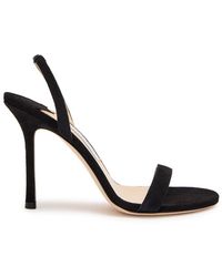 Jimmy Choo - Jenn 100 Suede Slingback Sandals - Lyst