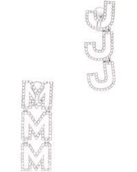 Marc Jacobs - Mj Crystal-embellished Drop Earrings - Lyst