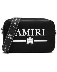 Amiri - Ma Bar Logo-embroidered Canvas Cross-body Bag - Lyst