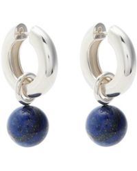 AGMES - Sonia Sterling Hoop Earrings - Lyst