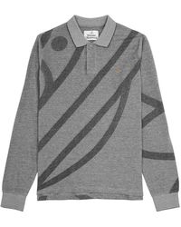 Vivienne Westwood - Printed Piqué Cotton Polo Shirt - Lyst
