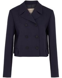 Gucci - Double-breasted Mohair-blend Jacket - Lyst