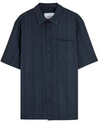 Les Deux - Charlie Ss Embroidered Cotton Shirt - Lyst