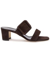 Manolo Blahnik - Titubanew 50 Suede Sandals - Lyst
