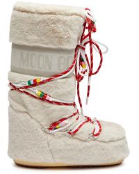 Moon Boot - Icon Padded Faux Fur Snow Boots - Lyst