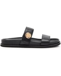 Tory Burch - Romy Sport Leather Sliders - Lyst