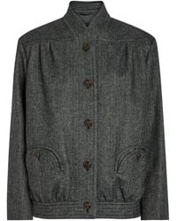 Blazé Milano - Coiba Herringbone Wool-Blend Jacket - Lyst
