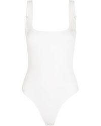GOOD AMERICAN - Scuba Modern Tank Stretch-Jersey Bodysuit - Lyst