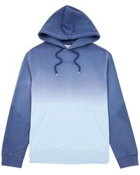 Lanvin - Dégradé Hooded Cotton Sweatshirt - Lyst