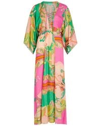 Melissa Odabash - Natalie Printed Woven Midi Dress - Lyst