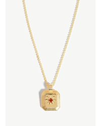 Missoma - January Birthstone 18Kt-Plated Necklace - Lyst