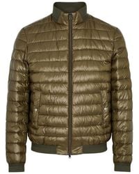 Herno - Quilted Shell Bomber Jacket - Lyst