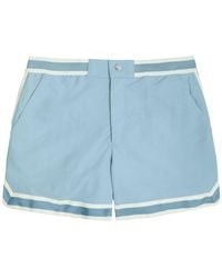 CHE - Baller Striped Poplin Swim Shorts - Lyst